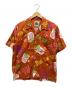 Duke Kahanamoku（デュークカハナモク）の古着「アロハシャツ」｜オレンジ