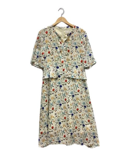 VOUS ETES（ヴゼット）VOUS ETES (ヴゼット) 半袖ワンピース アイボリー サイズ:36 未使用品の古着・服飾アイテム