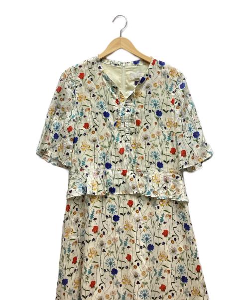 VOUS ETES（ヴゼット）VOUS ETES (ヴゼット) 半袖ワンピース アイボリー サイズ:36 未使用品の古着・服飾アイテム