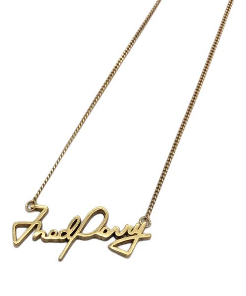 FRED PERRY（フレッドペリー）FRED PERRY (フレッドペリー) ロゴネックレス ゴールドの古着・服飾アイテム