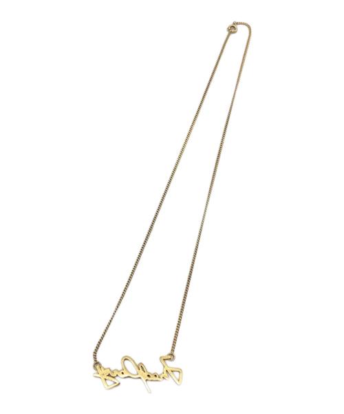 FRED PERRY（フレッドペリー）FRED PERRY (フレッドペリー) ロゴネックレス ゴールドの古着・服飾アイテム