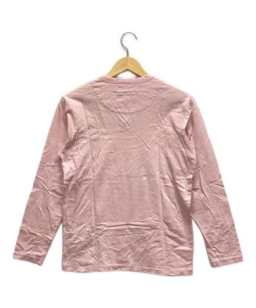 BURBERRY BLACK LABEL（バーバリーブラックレーベル）BURBERRY BLACK LABEL (バーバリーブラックレーベル) VネックTシャツ ピンク サイズ:2の古着・服飾アイテム