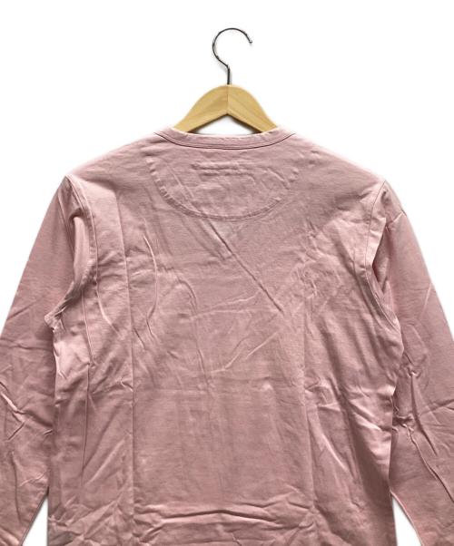 BURBERRY BLACK LABEL（バーバリーブラックレーベル）BURBERRY BLACK LABEL (バーバリーブラックレーベル) VネックTシャツ ピンク サイズ:2の古着・服飾アイテム