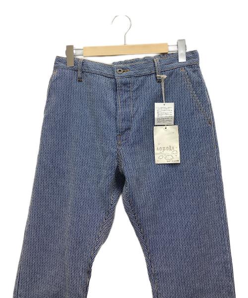 go slow caravan（ゴースローキャラバン）go slow caravan (ゴースローキャラバン) 刺し子デニムロールアップパンツ インディゴ サイズ:L 未使用品の古着・服飾アイテム