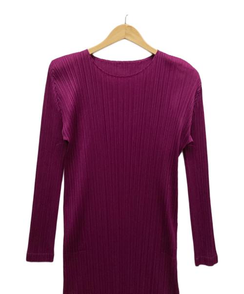 PLEATS PLEASE（プリーツプリーズ）PLEATS PLEASE (プリーツプリーズ) ワンピース パープル サイズ:3の古着・服飾アイテム