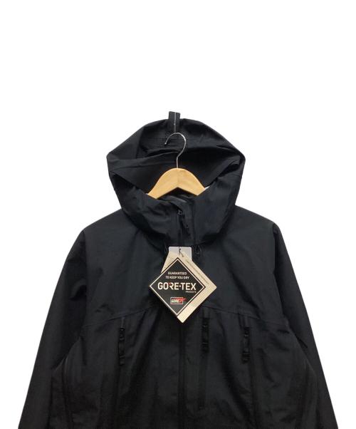 Snow peak（スノーピーク）Snow peak (スノーピーク) ゴアテックスレインジャケット ブラック サイズ:S 未使用品の古着・服飾アイテム