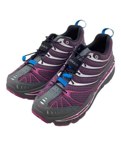 HOKAONEONE（ホカオネオネ）HOKAONEONE (ホカオネオネ) スニーカー パープル×グレー サイズ:29の古着・服飾アイテム