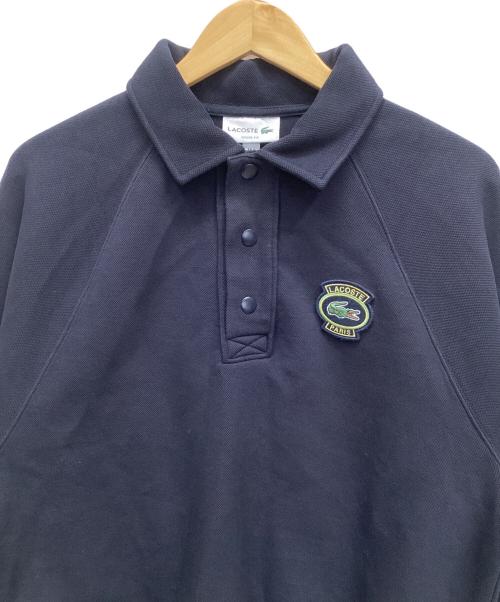LACOSTE（ラコステ）LACOSTE (ラコステ) ダブルフェイス鹿の子地ポロスウェット ネイビー サイズ:US Sの古着・服飾アイテム