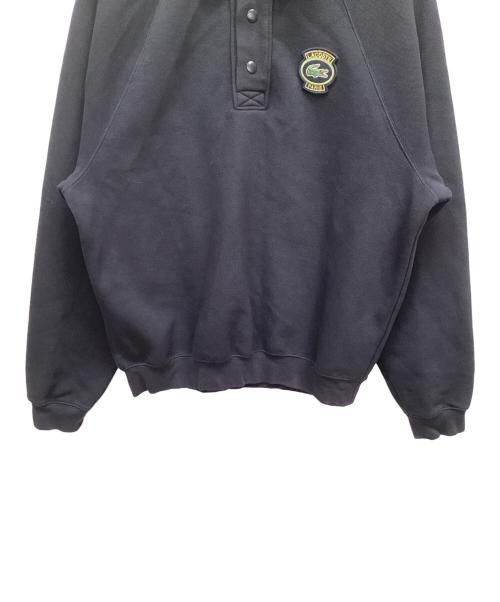 LACOSTE（ラコステ）LACOSTE (ラコステ) ダブルフェイス鹿の子地ポロスウェット ネイビー サイズ:US Sの古着・服飾アイテム