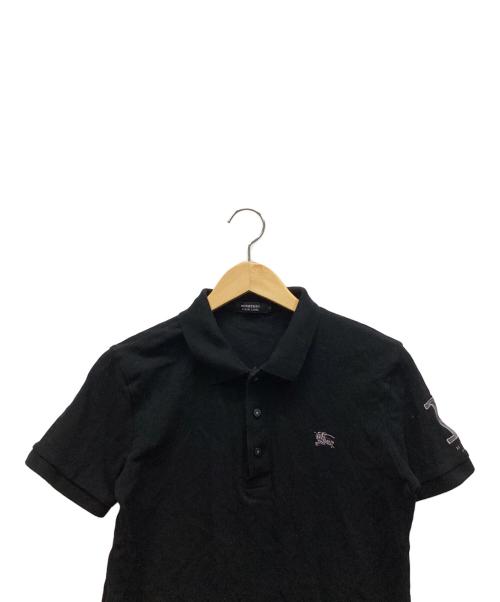 BURBERRY BLACK LABEL（バーバリーブラックレーベル）BURBERRY BLACK LABEL (バーバリーブラックレーベル) ポロシャツ ブラック サイズ:2の古着・服飾アイテム