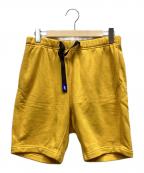 GRAMICCI×BEAMS×LOOPWHEELERグラミチ×ビームス×ループウィラー）の古着「スウェットハーフパンツ」｜イエロー