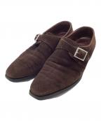 Crockett & Jonesクロケット＆ジョーンズ）の古着「スウェードシューズ」｜ブラウン