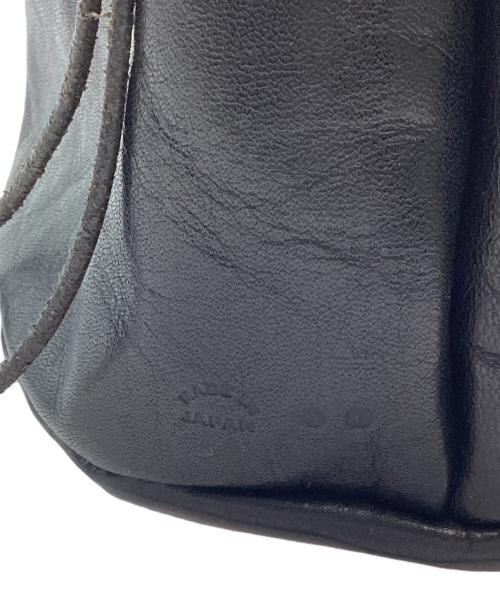 arts&crafts（アーツアンドクラフツ）arts&crafts (アーツアンドクラフツ) レザー巾着バッグ ブラックの古着・服飾アイテム