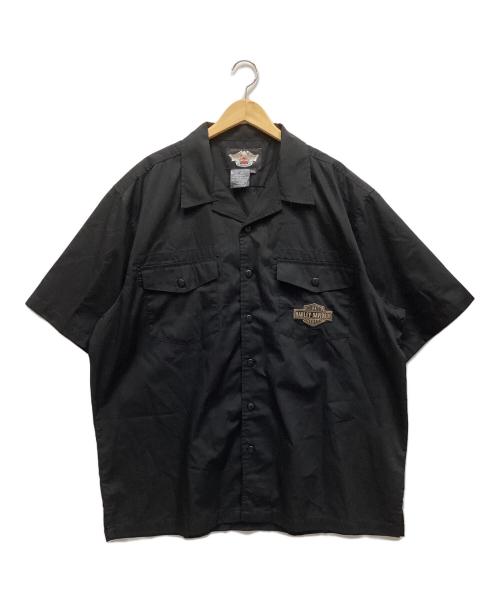 HARLEY-DAVIDSON（ハーレーダビッドソン）HARLEY-DAVIDSON (ハーレーダビッドソン) 半袖シャツ ブラック サイズ:2XLの古着・服飾アイテム