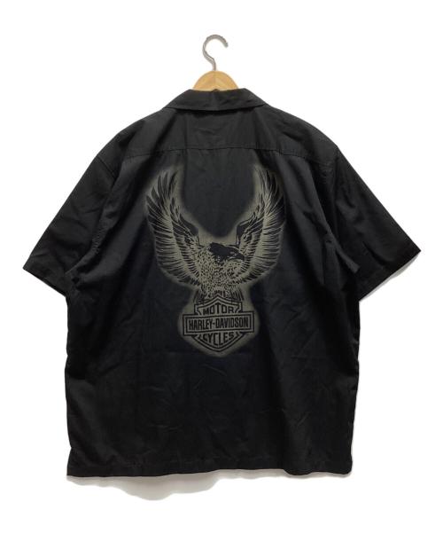 HARLEY-DAVIDSON（ハーレーダビッドソン）HARLEY-DAVIDSON (ハーレーダビッドソン) 半袖シャツ ブラック サイズ:2XLの古着・服飾アイテム