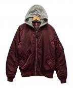 ALPHAアルファ）の古着「ブルゾン」｜ボルドー