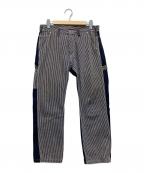 KOJIMA GENESコジマジーンズ）の古着「ペインターデニムパンツ」｜ホワイト×ネイビー