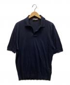 LORO PIANAロロピアーナ）の古着「襟付カットソー」｜ネイビー