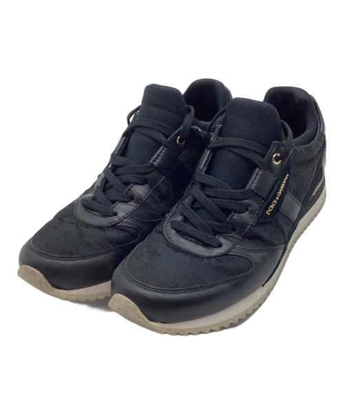 DOLCE & GABBANA（ドルチェ＆ガッバーナ）DOLCE & GABBANA (ドルチェ＆ガッバーナ) スニーカー ブラック サイズ:36の古着・服飾アイテム