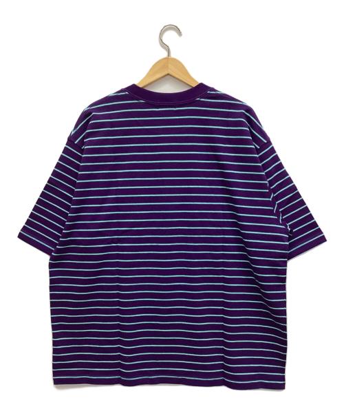 L.L.Bean（エルエルビーン）L.L.Bean (エルエルビーン) ボーダーカットソー パープル サイズ:XL 未使用品の古着・服飾アイテム