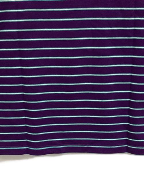 L.L.Bean（エルエルビーン）L.L.Bean (エルエルビーン) ボーダーカットソー パープル サイズ:XL 未使用品の古着・服飾アイテム