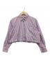 BEAUTY&YOUTH UNITED ARROWS（ビューティーアンドユースユナイテッドアローズ）の古着「コットンストライプショート シャツ」｜パープル×ホワイト
