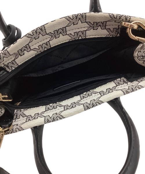 MICHAEL KORS（マイケル・コース）MICHAEL KORS (マイケルコース) 2WAYバッグ ホワイト×ブラックの古着・服飾アイテム
