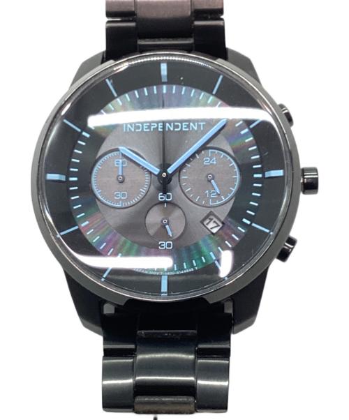 INDEPENDENT（インディペンデント）INDEPENDENT (インディペンデント) リストウォッチ ブラックの古着・服飾アイテム