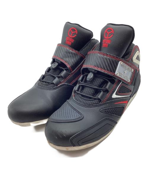 YELLOW CORN（イエローコーン）YELLOW CORN (イエローコーン) ライディングシューズ ブラック×レッド サイズ:26の古着・服飾アイテム