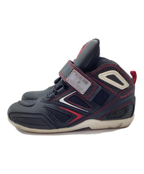 YELLOW CORN（イエローコーン）YELLOW CORN (イエローコーン) ライディングシューズ ブラック×レッド サイズ:26の古着・服飾アイテム