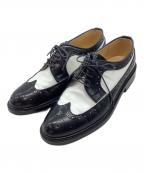 HARUTAハルタ）の古着「ウィングチップシューズ」｜ブラック×ホワイト