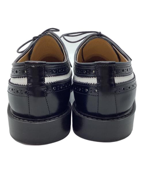 HARUTA（ハルタ）HARUTA (ハルタ) ウィングチップシューズ ブラック×ホワイト サイズ:251/2の古着・服飾アイテム