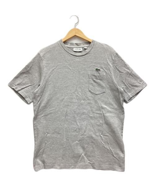 LACOSTE（ラコステ）LACOSTE (ラコステ) ポケットカットソー ライトグレー サイズ:US Lの古着・服飾アイテム
