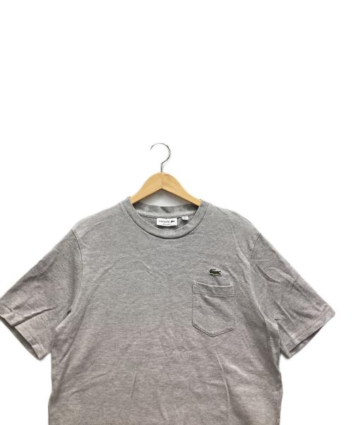 LACOSTE（ラコステ）LACOSTE (ラコステ) ポケットカットソー ライトグレー サイズ:US Lの古着・服飾アイテム