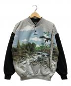 Art Unlimited sportswearアートアンリミテッドスポーツウェア）の古着「アートプリントスウェット」｜グレー