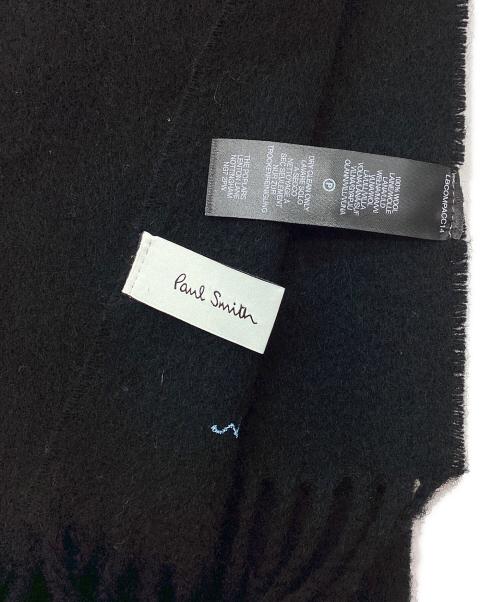 PAUL SMITH（ポールスミス）PAUL SMITH (ポールスミス) マフラー ブラックの古着・服飾アイテム