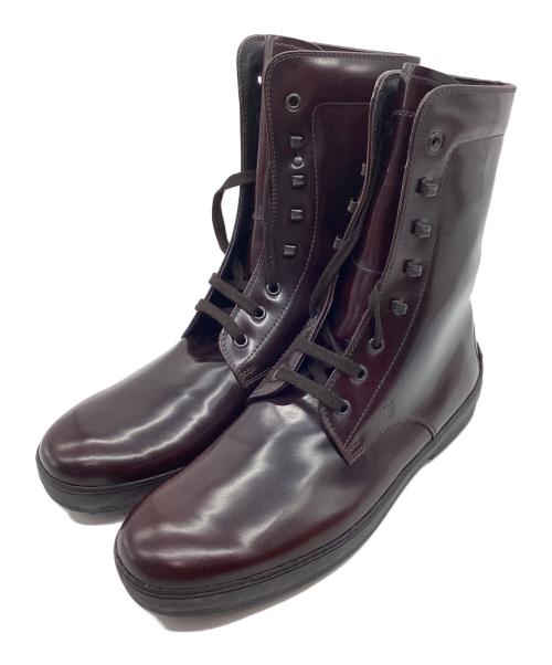TOD'S（トッズ）TOD'S (トッズ) レースアップブーツ ブラウン サイズ:24の古着・服飾アイテム