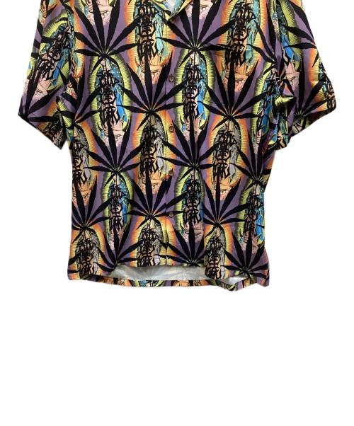 THE GUILTY PARTIES（ザ ギルティーパーティーズ）THE GUILTY PARTIES (ザ ギルティーパーティーズ) BUDSPOOL (バッズプール) 半袖シャツ パープル×イエロー サイズ:XLの古着・服飾アイテム