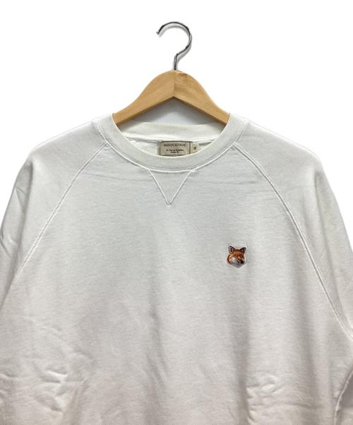 maison kitsune（メゾンキツネ）maison kitsune (メゾンキツネ) スウェット ホワイト サイズ:Mの古着・服飾アイテム