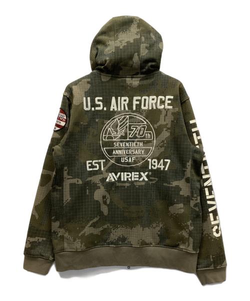 AVIREX（アヴィレックス）AVIREX (アヴィレックス) パーカー オリーブ サイズ:2XLの古着・服飾アイテム