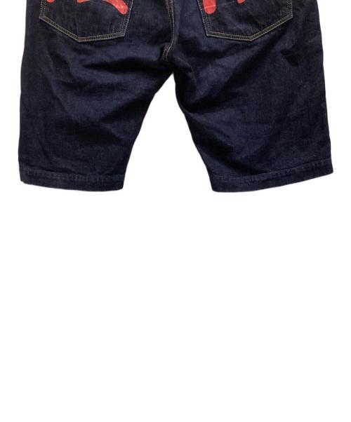 EVISU（エヴィス）EVISU (エヴィス) デニムハーフパンツ インディゴ サイズ:W34の古着・服飾アイテム