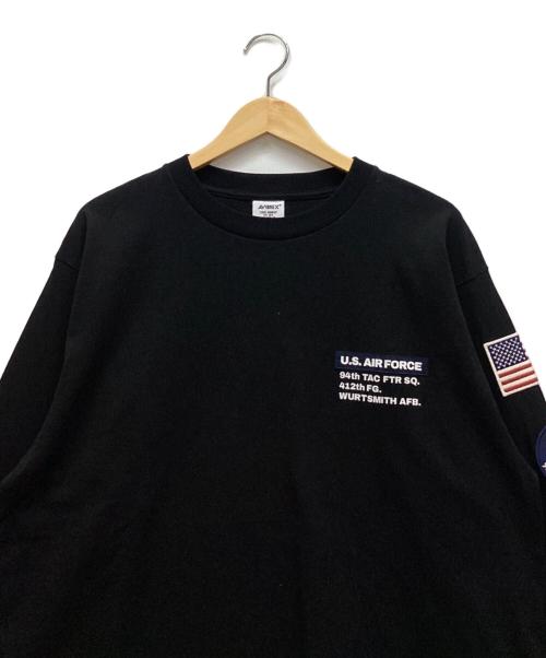 AVIREX（アヴィレックス）AVIREX (アヴィレックス) ロングスリーブTシャツ ブラック サイズ:XL 未使用品の古着・服飾アイテム