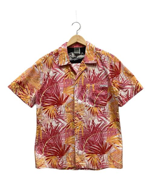 55DSL（フィフテーファイブディーエスエル）55DSL (フィフテーファイブディーエスエル) アロハシャツ オレンジ×ピンク サイズ:Mの古着・服飾アイテム