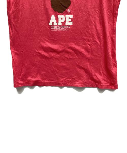 A BATHING APE（ア ベイシング エイプ）A BATHING APE (ア ベイシング エイプ) HELLO KITTY (ハローキティ) Tシャツ ピンク サイズ:表記なしの古着・服飾アイテム