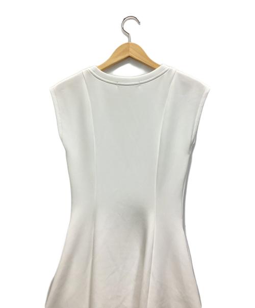 JENNE（ジェンヌ）JENNE (ジェンヌ) ノースリーブワンピース ホワイト サイズ:Sの古着・服飾アイテム