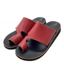 MUSHMANS（マッシュマンズ）の古着「サンダル」｜ブラック×レッド