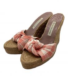 L'AUTRE CHOSE（ロートル ショーズ）の古着「ウェッジソールサンダル」｜ブラウン×オレンジ