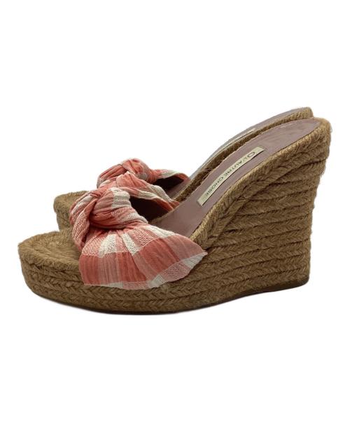 L'AUTRE CHOSE（ロートル ショーズ）L'AUTRE CHOSE (ロートル ショーズ) ウェッジソールサンダル ブラウン×オレンジ サイズ:36の古着・服飾アイテム