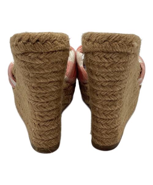 L'AUTRE CHOSE（ロートル ショーズ）L'AUTRE CHOSE (ロートル ショーズ) ウェッジソールサンダル ブラウン×オレンジ サイズ:36の古着・服飾アイテム