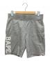 A BATHING APE（ア ベイシング エイプ）の古着「ハーフパンツ」｜グレー